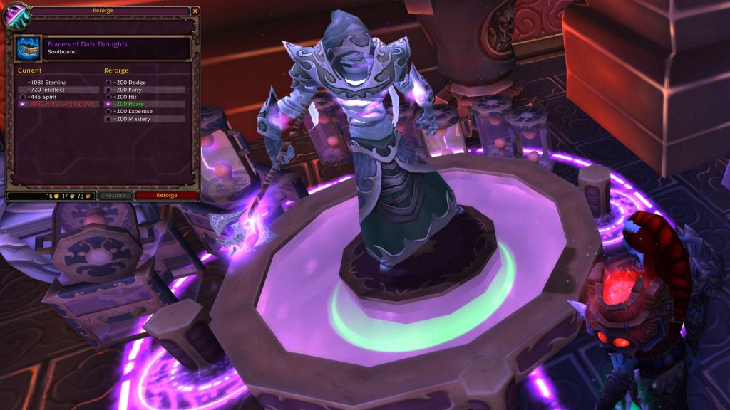 restoration druid stat reforging window