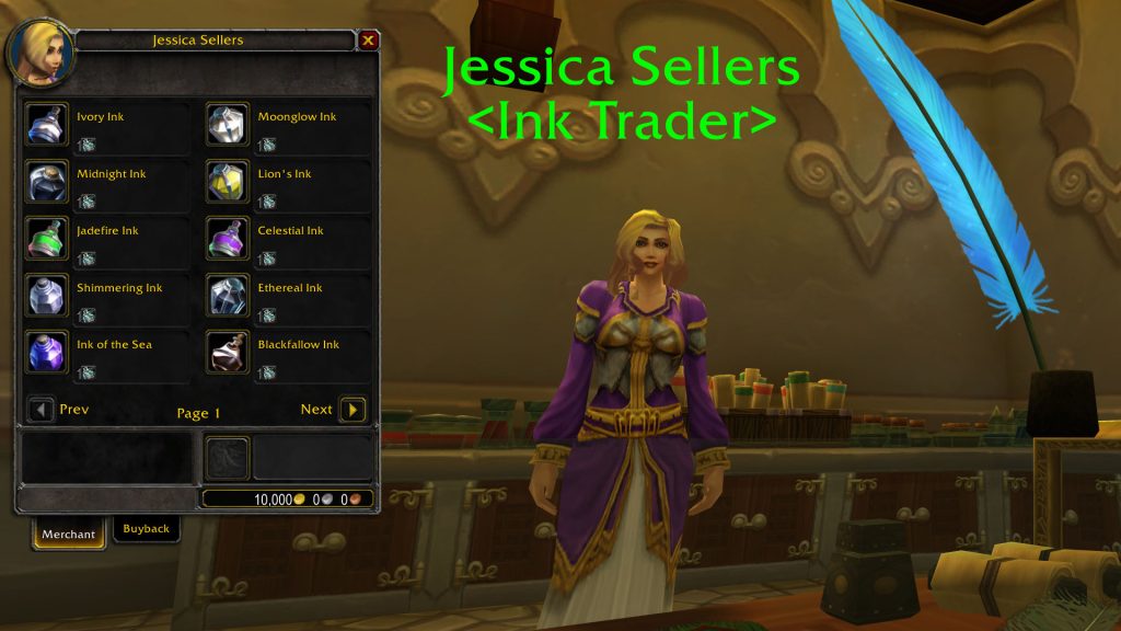 inscription ink trader vendor window